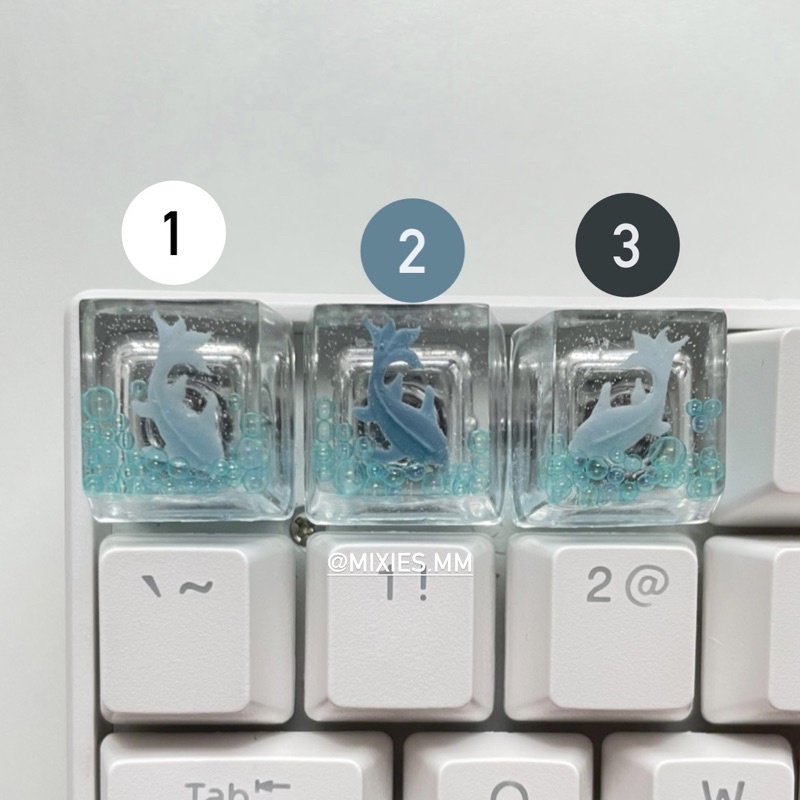 (พร้อมส่งเติมของเพิ่ม) Under the sea resin keycap คีย์แคปน้องปลาบุ๋งบุ ...