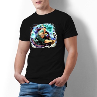 เสื้อยืดน่ารักๆ Camiseta de Bandai One Piece Zoro para hombre, camisa de Anime de gran tamaño, impresionante, estampada,