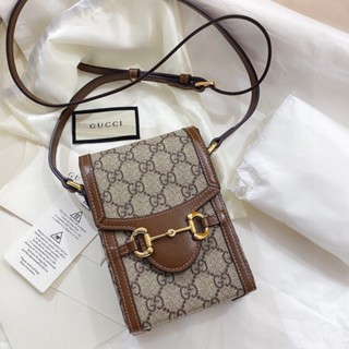 พรี​ ราคา4100 Gucci Horsebit 1955 กระเป๋าแฟชั่น กระเป๋า​เก็บ​โทรศัพท์​ กระเป๋าสะพาย 625615