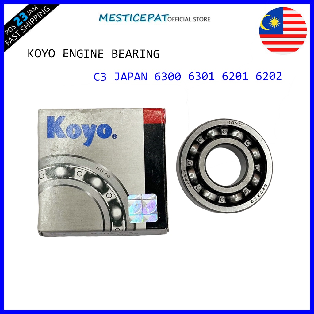 KOYO ENGINE ENJIN BEARING C3 JAPAN 6300 6301 6201 6202 KOYO JAPAN