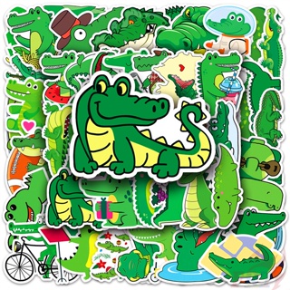 ❉ Funny Crocodile KUSO Alligator Series 01 สติ๊กเกอร์ ❉ 50Pcs/Set DIY Fashion Mixed Doodle Decals สติ๊กเกอร์