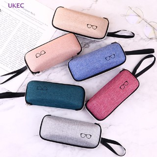 Ukec กล่องเคส EVA มีซิป พร้อมสายคล้อง สําหรับใส่แว่นตากันแดด 1 ชิ้น