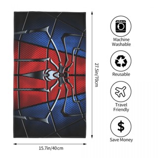 Spider-man logo (7) ผ้าขนหนู ทรงสี่เหลี่ยม ขนาด 70x40 ซม. สําหรับเล่นกีฬา โยคะ ฟิตเนส วิ่ง กลางแจ้ง