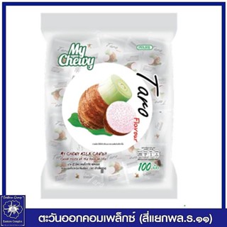 *มายชูวี่ ลูกอมนมเคี้ยวหนึบ กลิ่นเผือก ขนาด 360 กรัม (ขนม) 0446