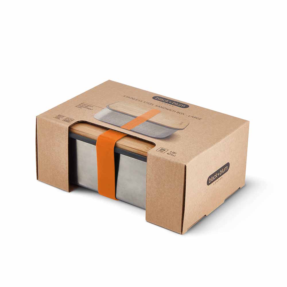 BLACK + BLUM กล่องใส่อาหาร รุ่น STAINLESS STEEL SANDWICH BOX LARGE