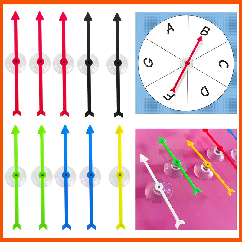 สีสุ่มลูกศรพลาสติก-อุปกรณ์การเรียน, กิจกรรมห้องเรียน, ของเล่นเกมการเรียนรู้สําหรับเด็ก, เครื่องมือการศึกษาโฮมสคูล