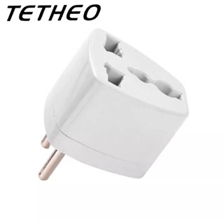 TETHEO New 🔌💡 4211 หัวแปลงปลั๊ก 3 ขา เป็น 2 ขา  กำลังไฟ 250v 10A น้ำหนักเบา ขนาดเล็กสะดวกและปลอดภัย