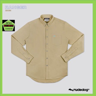 Rudedog เสื้อเชิ้ตชาย แบบมีกระเป๋า รุ่น Ranger สีน้ำตาลอ่อน