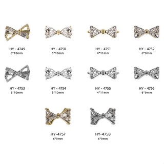 ‼️พร้อมส่ง✨🌟อะไหล่ตกแต่งเล็บ เพชรติดเล็บ โบว์ติดเล็บ มงกุฎ อะไหล่ติดเล็บ คละลาย