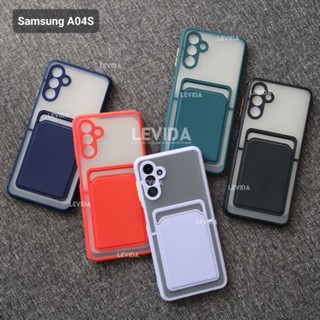 เคสโทรศัพท์มือถือ พร้อมช่องใส่บัตร สําหรับ Samsung A04S A04S