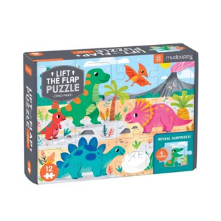mudpuppy- Lift the Flap Puzzle ลาย Dino Park นำเข้าจากอเมริกา