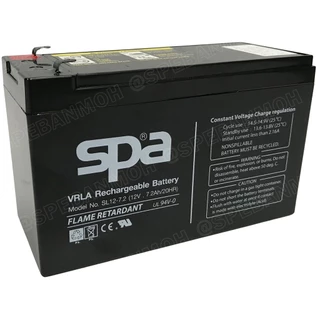 SL12-7.2 SPA Battery 12V 7.2A แบตเตอรี่แห้ง สำรองไฟ 12V 7.2Ah แบตเตอรี่สปา แบตเตอรี่ SPA แบตแห้ง SPA แบต UPS ไฟฉุกเฉิ...