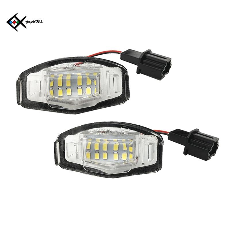 หลอดไฟ LED สีขาว สําหรับติดป้ายทะเบียนรถยนต์ Honda Civic EJ EK/EM/EK9 EK4 Del Sol 92-00 2 ชิ้น