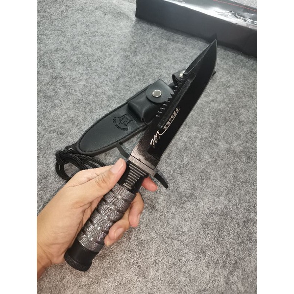 FOX KNIVES เหล็ก 5cr13mov  มีดทหารเอาตัวรอด