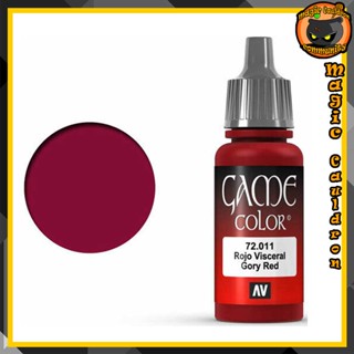 Gory Red 17ml. Vallejo Game Color สีอะคริลิคสูตรน้ำ