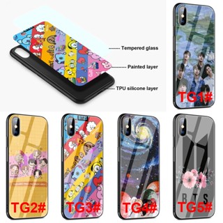 Tg31 เคสโทรศัพท์มือถือกระจกนิรภัย ลาย BTS สําหรับ iphone 5 5S 6 6S 7 8 Plus SE 2020 2016