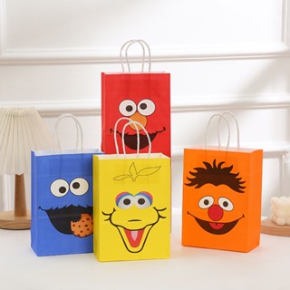 ถุงขนม ลาย Sesame Friends Street เหมาะกับปาร์ตี้วันเกิด สําหรับเด็กผู้หญิง 1 ชิ้น