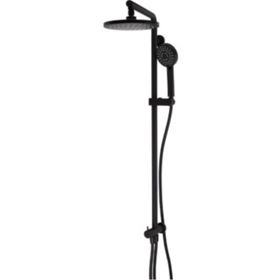 ฝักบัวอาบน้ำสีดำพร้อมrain shower ก้านฝักบัวยาว 38ซม.Hafele