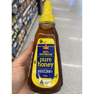 น้ำผึ้งแท้ 100% ตรา โคลส์ 375 G. 100% Australian Pure Honey ( Coles Brand ) 100% ออสเตรเลีย เพียว ฮันนี่