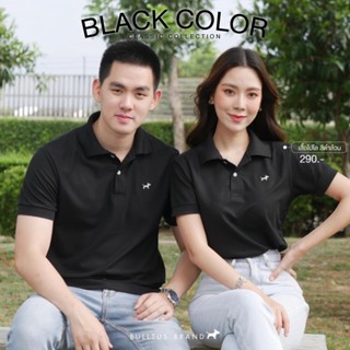 เสื้อโปโลบลูตัส Bulltus Brand สีดำล้วน