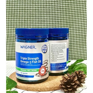 EXP. 2026 น้ำมันปลา Wagner Triple Strength Omega-3 Fish Oil 150 Capsules