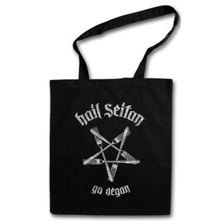 Hail SEITAN SHOPPER SHOPPING BAG ซาตานซาตานปีศาจ 666 วีแกน วีแกน อาหาร LCIL