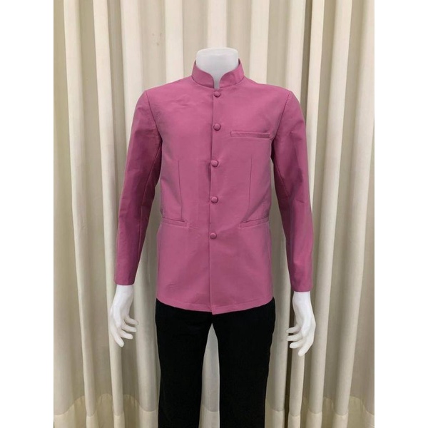 ขอพระราชทานผ้าไหมอย่างดีสีไม่ตกผ้านุ่มตัดเย็บปราณีตมากจ้ามีเสริมฟองน้ำทีไหลตัดเย็บอัดผ้ากาว 2 ชั้นผ้าอยู่ทรงใส่เข้ารูป - รูปที่ 4