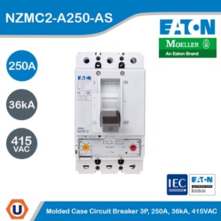 EATON Molded Case Circuit-Breaker (MCCB) 3P, 250A, 36kA ที่ 415VAC รหัส NZMC2-A250-AS สั่งซื้อได้ที่ร้าน Ucanbuys