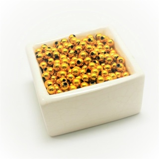 5 มิล ลูกปัดพลาสติก 100 ชิ้น ลูกปัดทรงกลม 100 ชิ้น  ตกแต่งงา…