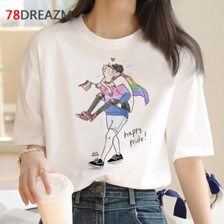 เสื้อสีขาว Camiseta de heartstopper para hombre, ropa harajuku kawaii para parejas, ropa de calle