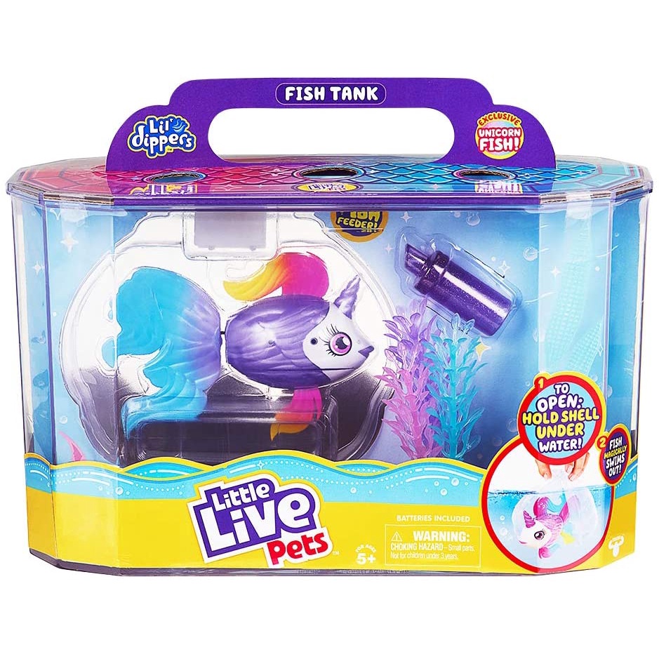 Little Live Pets Lil' Dippers Fish Tank Playset 26164 Little Live Pets Lil' Dippers ชุดของเล่นตู้ปลา 26164