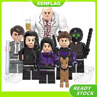 ของเล่นตัวต่อ ตุ๊กตา Marvel Superhero Kate Bishop Hawkeye Kingpin ขนาดเล็ก ของขวัญ สําหรับเด็ก