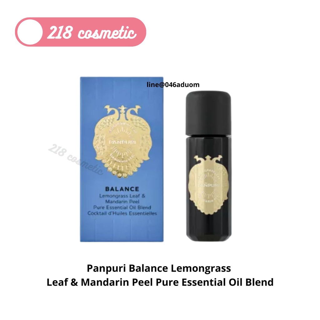 ปัญญ์ปุริ น้ำมันหอมระเหย Panpuri Balance Lemongrass Leaf & Mandarin Peel Pure Essential Oil Blend 10