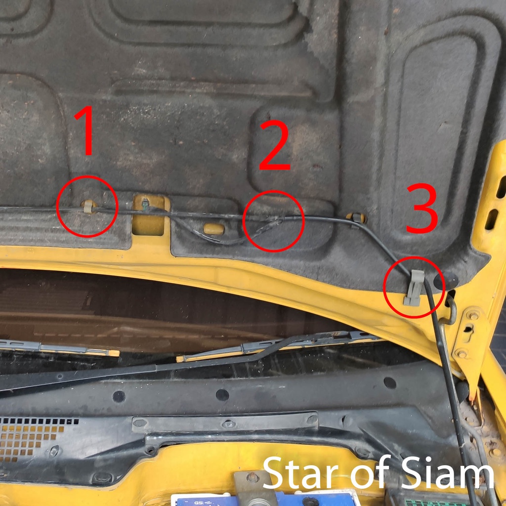 กิ๊บยึด สายฉีดน้ำกระจกหน้า Honda Civic EG EK CR-V G1 1992 - 2000 CRV ท่อน้ำฝน สายฉีดน้ำรถ สายยาง น้ำ