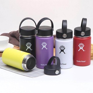 ส่งภายใน 24 ชั่วโมง Hydro flask ขวดน้ําสเตนเลส ปากกว้าง 12 ออนซ์ กันรั่วซึม แบบพกพา พร้อมฝาปิด 12 ออนซ์ สําหรับเด็ก เล่นกีฬากลางแจ้ง