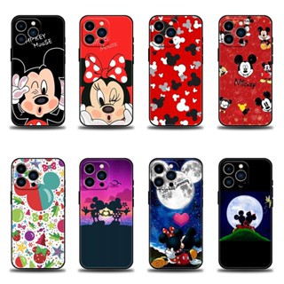 เคสโทรศัพท์มือถือ ลายการ์ตูนภาพยนตร์ Minnie Mickey Mouse สําหรับ iPhone Apple 11 12 13 14 Pro 7 8 SE X XR XS Max Mini Plus