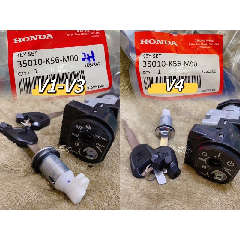 RS150 V1 V2 V3 V4 KUNCI SUISS/MAIN SWITCH SET 35010-K56-M00 35010-K56-M90