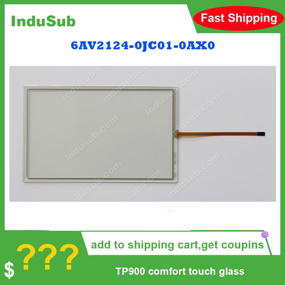 หน้าจอสัมผัส Digitizer สําหรับ 6AV2124-0JC01-0AX0 6AV2 124-0JC01-0AX0 TP900 COMFORT TOUCH 9" กระจกแผ