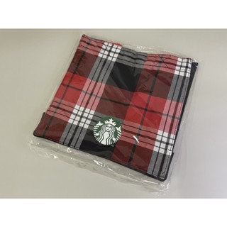 Starbucks Christmas Holidays Bag  Scott กระเป๋าผ้าสตาร์บัคสีแดงลายตาราง  พร้อมส่ง!!!!