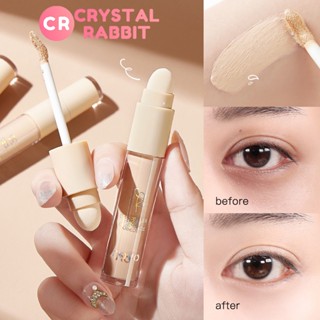 CRYSTAL RABBIT คอนซีลเลอร์เนื้อลิควิด หัวฟองน้ำ ปกปิดรอยดำ รอยสิว ใต้ตาคล้ำ กันน้ำ ติดทน คอนซีลเลอร์