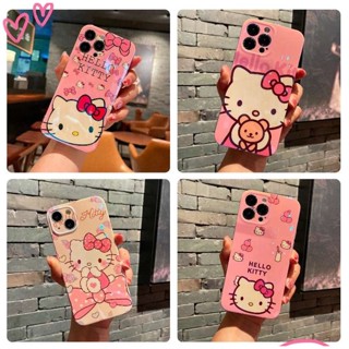 Bowknot Hello kitty เคส iPhone 14 Pro Max Phone Case เคสโทรศัพท์ แบบนุ่ม iPhone 13 Pro Max Phone Cover iPhone14 Soft TPU case