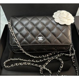 New Chanel Woc black caviar shw 2022 microchip full set