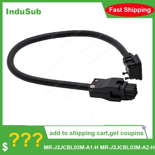 สายเคเบิลเข้ารหัส MR-J3JCBL03M-A1-H MR-J3JCBL03M-A2-H HF-KP(B) HF-MP(B) IP20 IAK3_SERVO 0.3 ม.