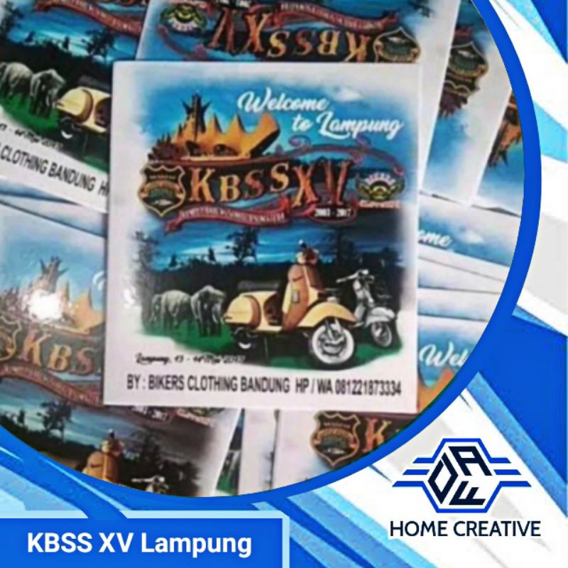 สติ๊กเกอร์งาน Vespa kbss xv lampung