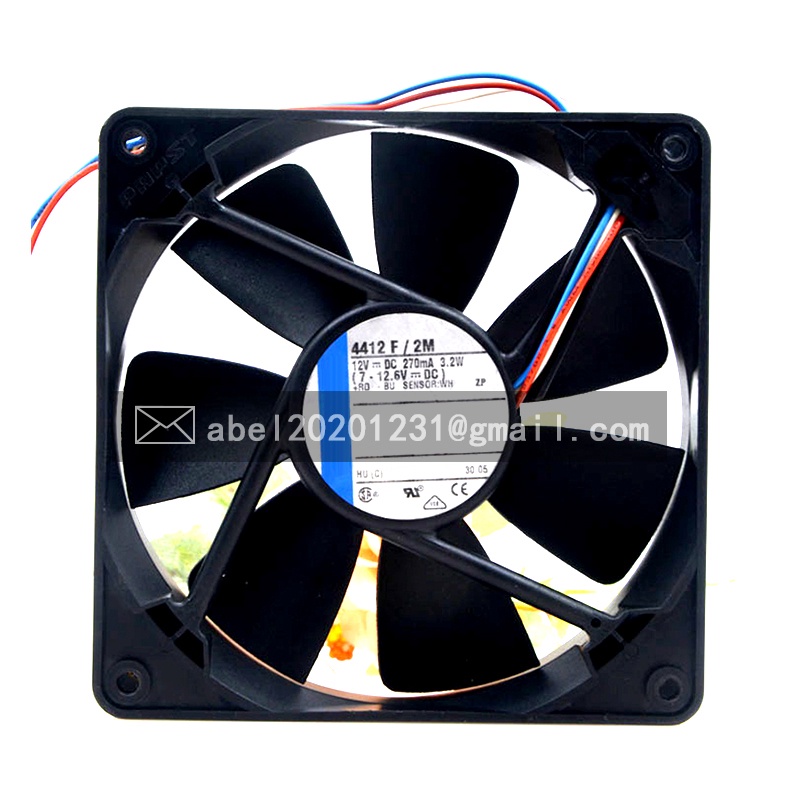 SZ ยี่ห้อใหม่ 4412F/2M 12VDC COOLING FAN 12025 120*120*25MM