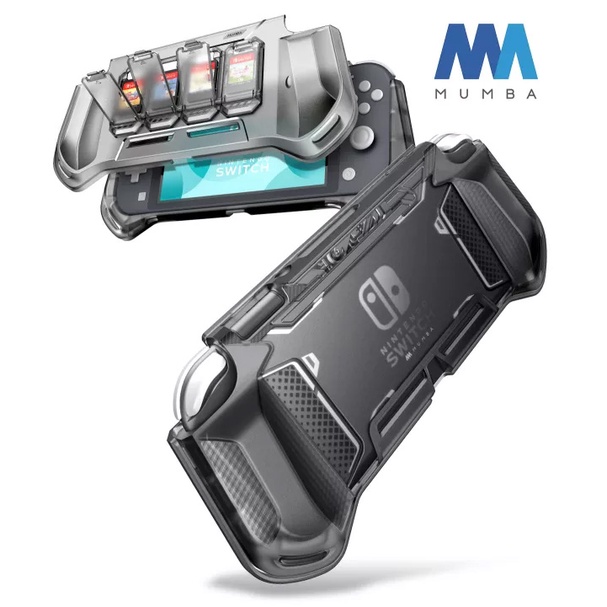 เคส Nintendo Switch Lite หน้า-หลัง Mumba Grip TPU Case Frost Black