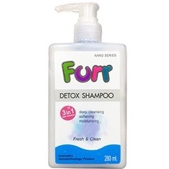 Furr Detox Shampooแชมพูสุนัข สูตรลดการสะสมเชื้อแบคทีเรีย นาโนซิลเวอร์ 280กรัม