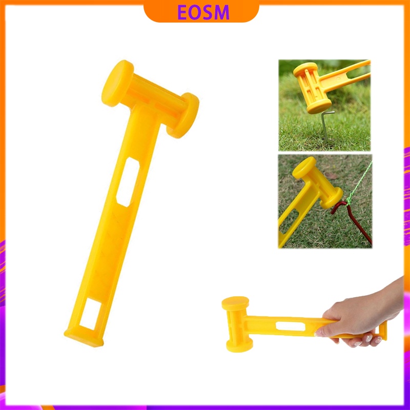 EOSM ค้อนสมอบก ค้อนพลาสติก ค้อนสำหรับตั้งแคมป์ ตัวถอนสมอบก สําหรับตั้งแคมป์กลางแจ้ง