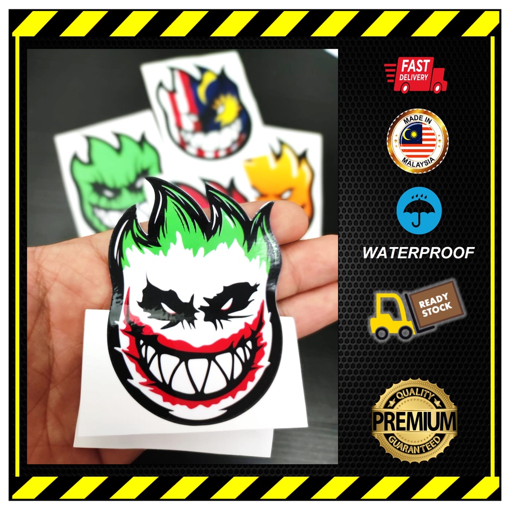 JOKER STICKER.OUTDOOR สติ๊กเกอร์กันน้ํา. สติ๊กเกอร์. STIKER MOTOR.STIKER HELMET.VISOR สติ๊กเกอร์. สต