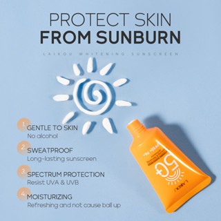 Laikou โลชั่นกันแดด ป้องกันรังสียูวี 30 กรัม SPF50+ กันน้ํา ควบคุมความมัน